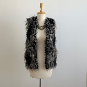 H&M faux fur textured vest